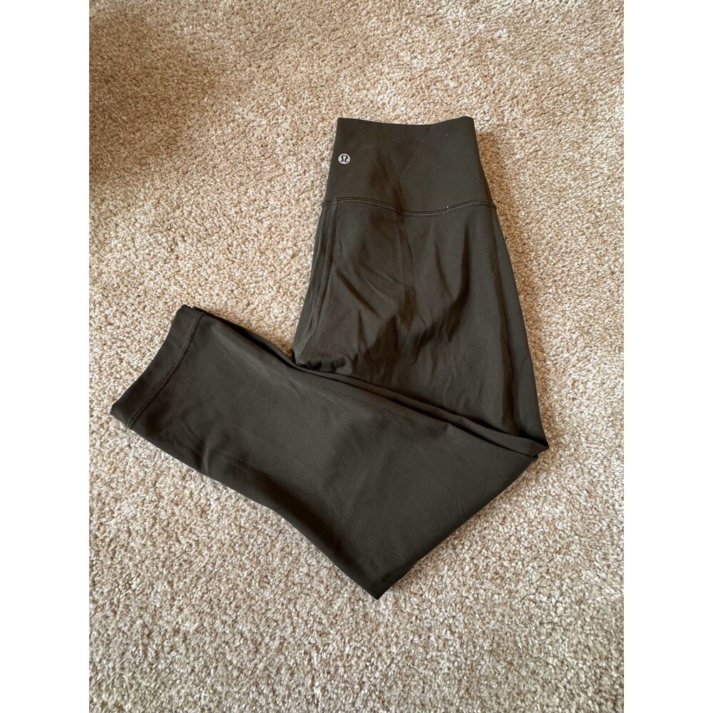 Lululemon Wunder Under Hi-Rise 7/8 Tight “Full-On Luxtreme 21” Dark Olive Sz 6